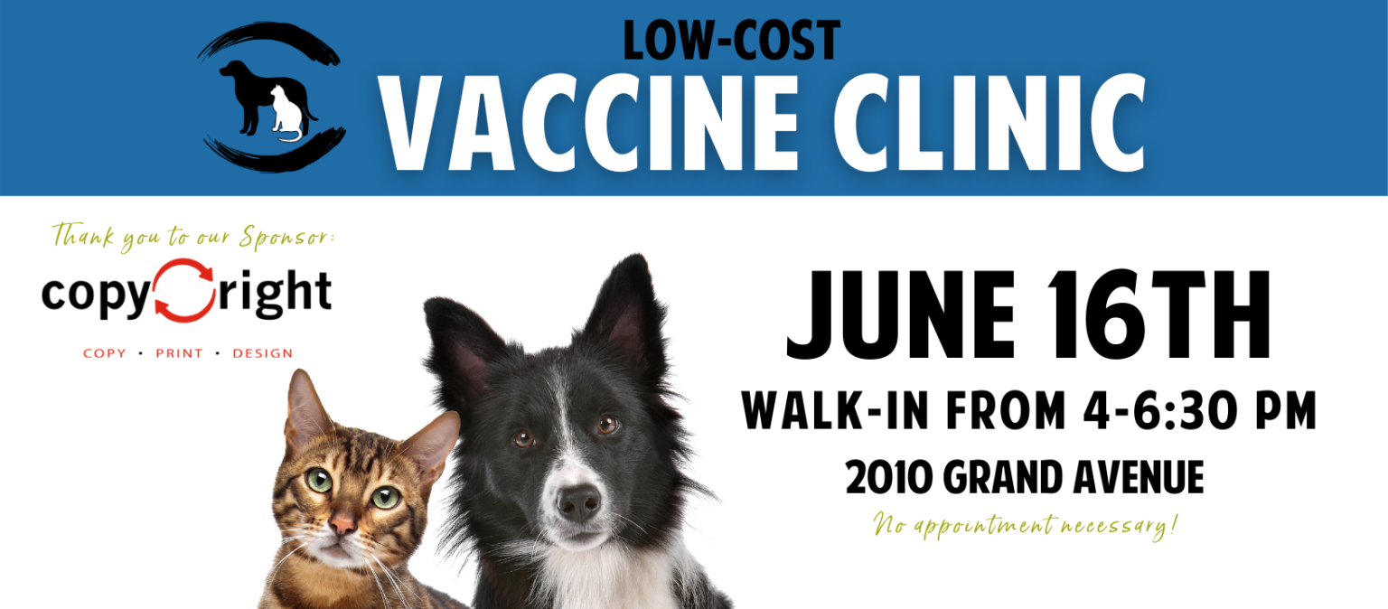 LowCost Vaccination Clinic Yellowstone Valley Animal Shelter